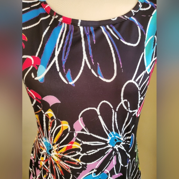 LILY by FIRMIANA Multi-colored flower dress,  size small - Picture 4 of 6